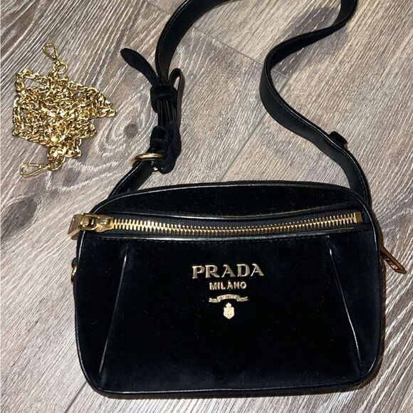 AUTHENTIC Prada Velluto Mini Belt Bag - Picture 1 of 8